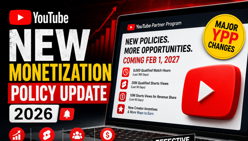 YouTube Monetization Policy Update 2027 YouTube Monetization Policy Update 2027